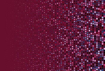 Dark Blue, Red vector cover with spots.