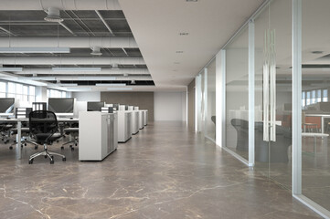 Open space office interior © tigger11th