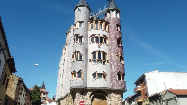Building in Valencia de Don Juan.Leon,Spain