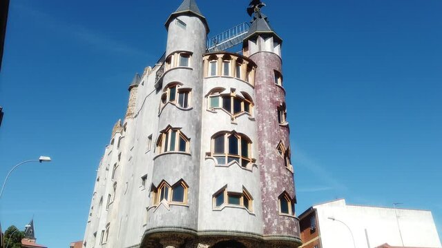Building in Valencia de Don Juan.Leon,Spain