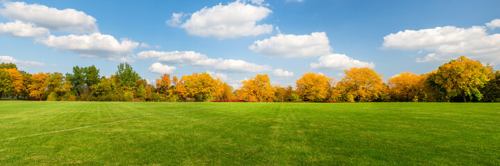 Autumn scenes under sunny day