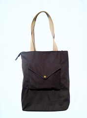 Tote bag on white background.