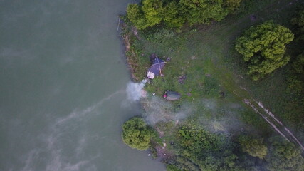 water flowing into the water