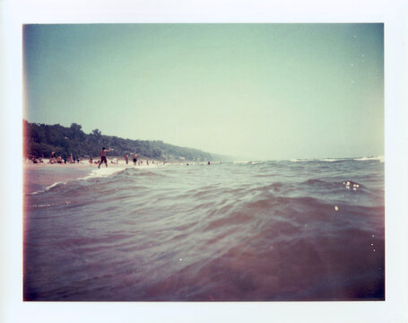 A Summer Day At The Beach Photographed On Expired Polaroid Peel Apart Film
