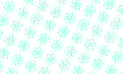 Seamless Pattern Christmas Snowflake - Textile - Wallpaper - Background