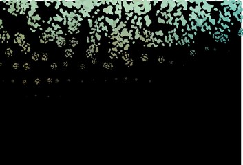 Dark Green vector template with memphis shapes.