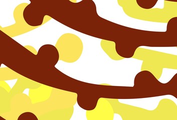 Light Orange vector pattern with random forms.