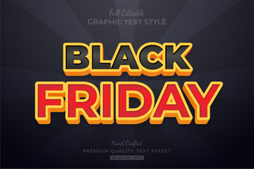 Black Friday Shine Editable Text Style Effect