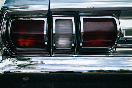 Detail from a classic American car.