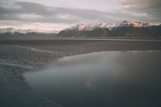 Seward Highway Golden Sun Water