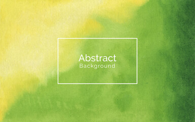 Abstract soft yellow and green watercolor texture background