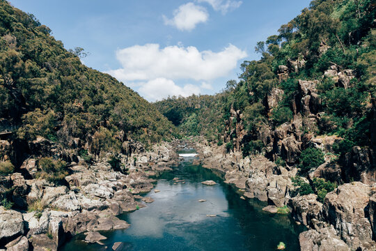 South Esk River from Cataract Gorge Reserve, Launceston, Tasmania - horizontal