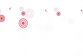 Light Pink, Red vector background with spots.