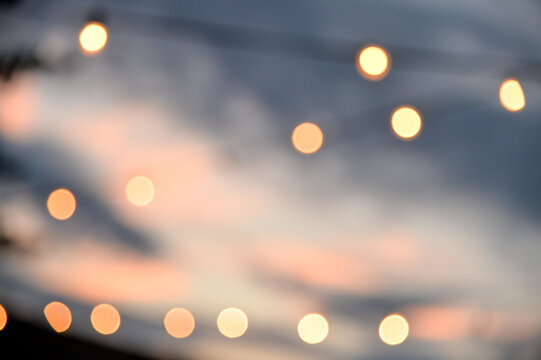 Unfocused string of lights