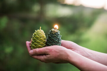 christmas tree candle