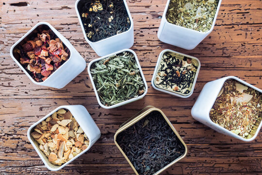 Collection of loose leaf tea