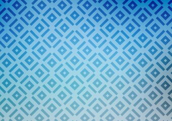 Light BLUE vector background with lines, rhombuses. Shining colorful illustration with lines, rectangles. Backdrop for TV commercials.