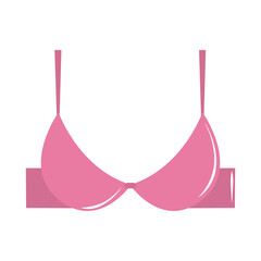 Obraz na płótnie Canvas bra lingerie female fashion flat icon style