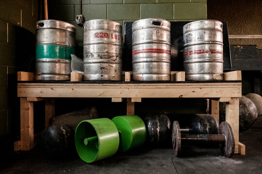 Implements commonly used by strongmen.