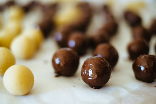 Making choco candies