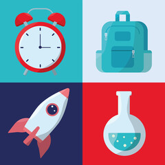 back to school lettering season with bundle supplies