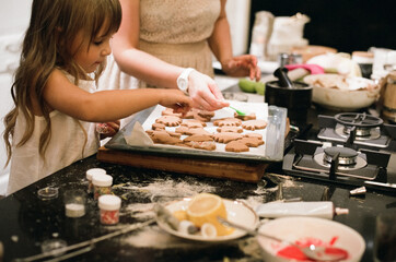 Mother and Daughter at Home