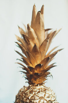 A gold pineapple