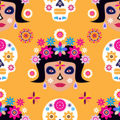 Catrina Calavera pattern 6