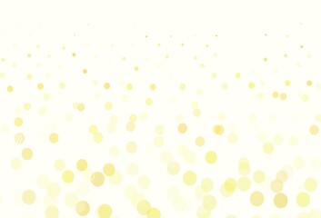 Light Orange vector background with spots.