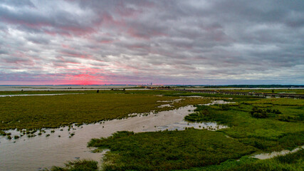 Mobile Bay at sunset 