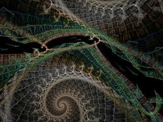 Imaginatory fractal background Image