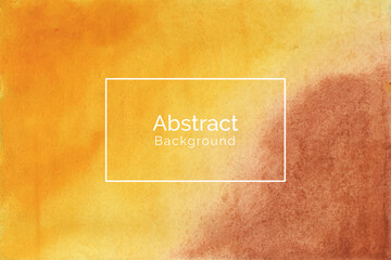 Hand painted yellow watercolor design texture background
