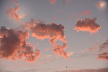 Stormy sky and beautiful clouds
