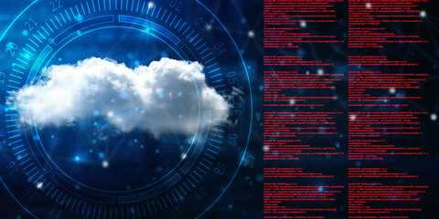 2d illustration abstract cloud background