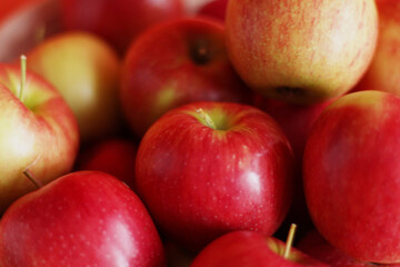 Fototapeta na wymiar Apples juicy fresh a lot