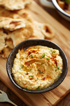 Homemade hummus