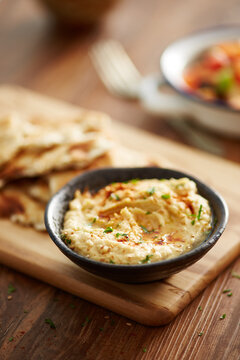 Homemade hummus