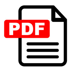 PDF icon material illustration / vector