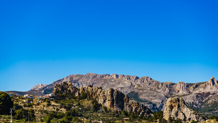 Fototapeta na wymiar Rocky mountains landscape, Spain