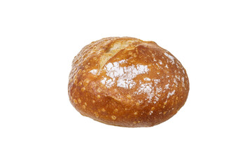 A loaf bread isolated on white background