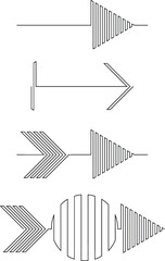 Lines Design . Vector Arrow Background.Abstract Geometrical illustration.