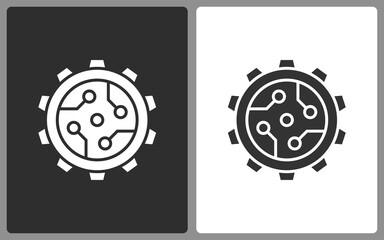 Technology icons. Vector illustration isolated.