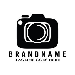 camera photography logo icon vector template.