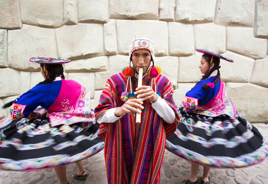 Traditional Peruvian Dancers. Peru