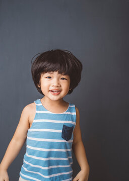 Portrait of happy little boy