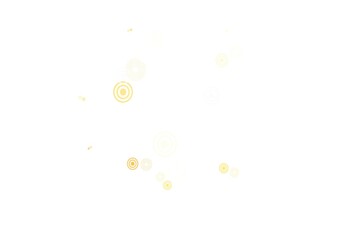 Light Orange vector pattern with spheres.