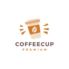 coffee cup logo vector icon illustration