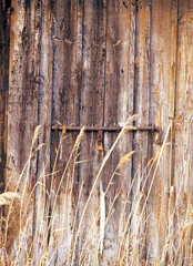 reed and wooden door