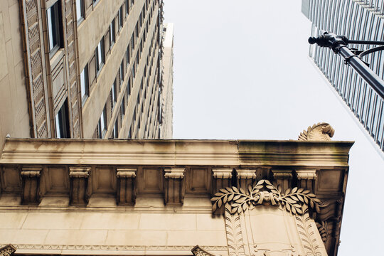 Pediment detail on a building