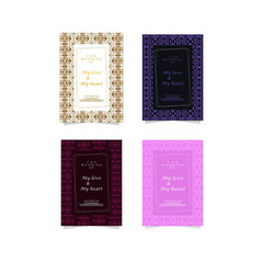 Vintage wedding invitation , design vector